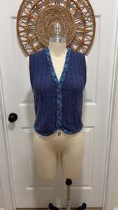 Vintage Portraits by Northern Isles Cable Knit Sweater Vest